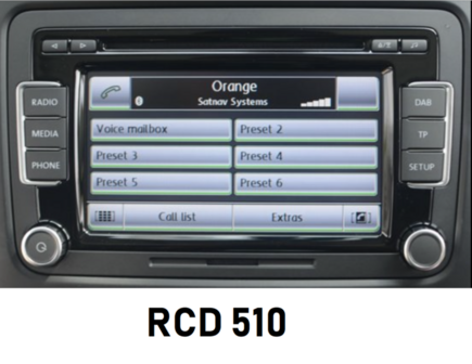 VW Bluetooth Adapter Kabel Met Carkit Geschikt voor Rcd 210 Rcd 310 Rcd 510  Rns 510