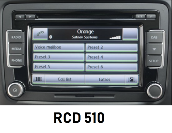VW Bluetooth Adapter Kabel Met Carkit Geschikt voor Rcd 210 Rcd 310 Rcd 510  Rns 510